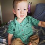 Wearing a classic oxford made by mommy! Pattern by @peekaboopatternshop. I have a whole closet of these planned for him! #sewingforkids #Sewing #isew