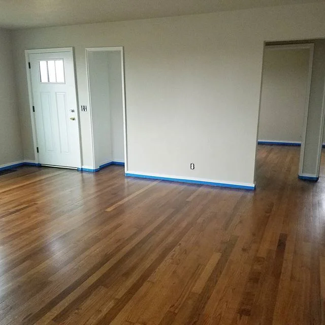 Floors are finished at #mountainviewhousepdx!!!!