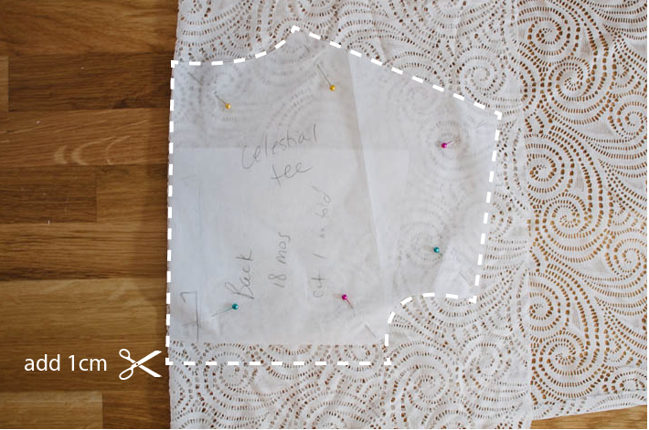 Lace-Back Celestial Tee by Figgy's - Tutorial