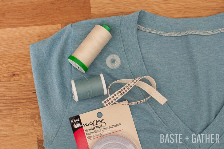 T-Shirt Twill Tape Neckline Tutorial