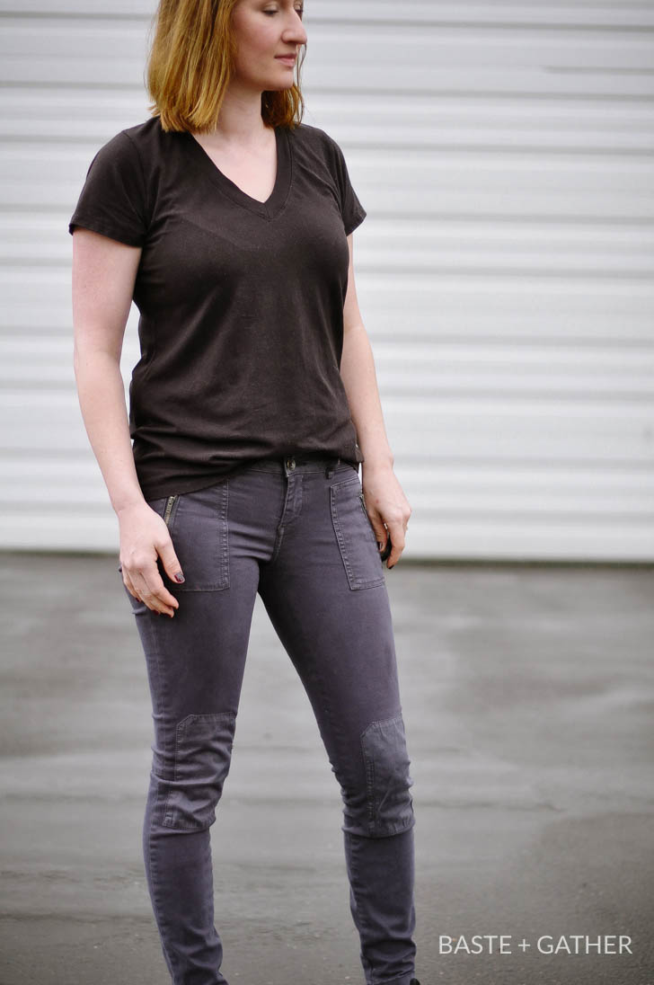 Black Union Street Tee Sewing Pattern