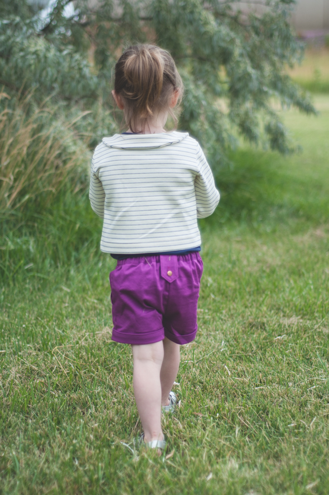 Willow and Co Patterns Aster Cardigan Clover Shorts