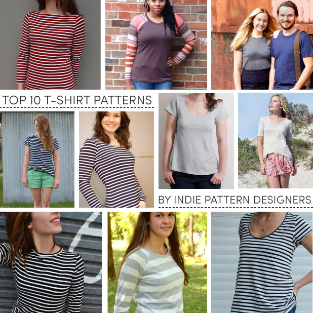 Top 10 T-Shirt Sewing Patterns by Indie Pattern Designers